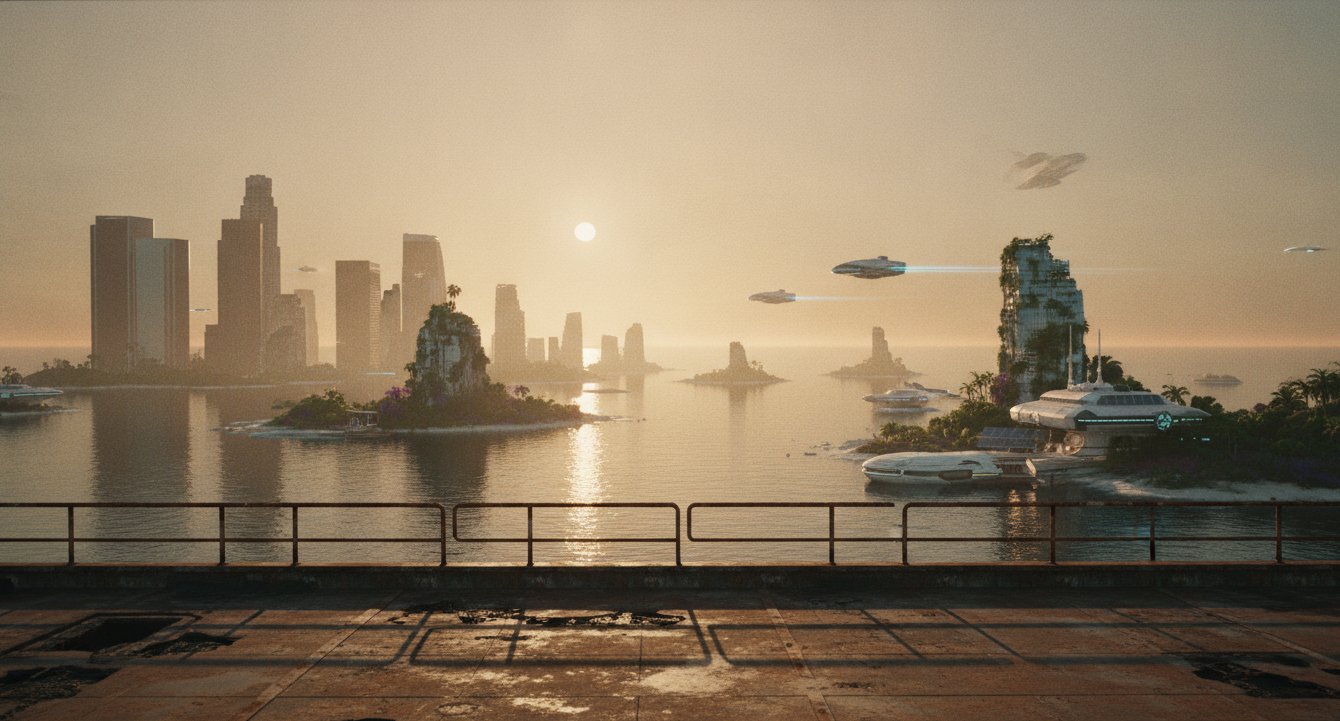 The LA Archipelago at dusk, 2171