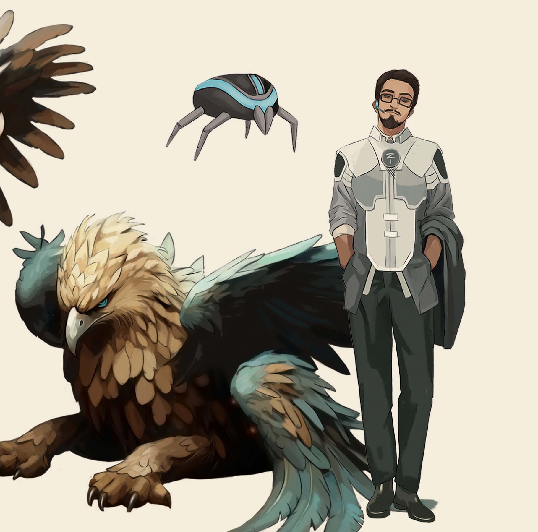 Tam and Roxie the Griffin
