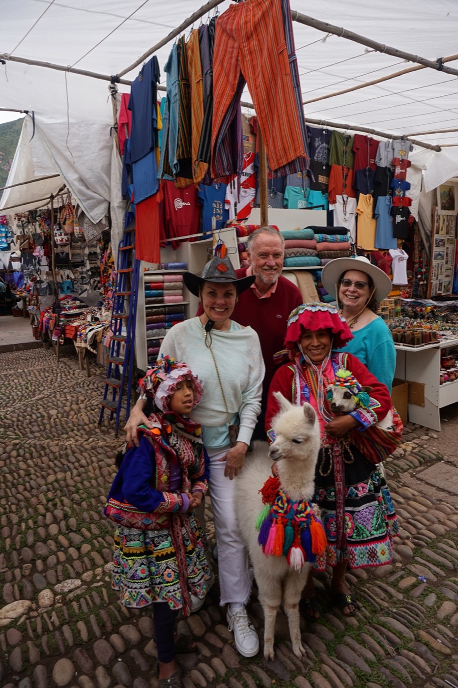 Donna, Kim, and Terie in Machu Picchu, Peru