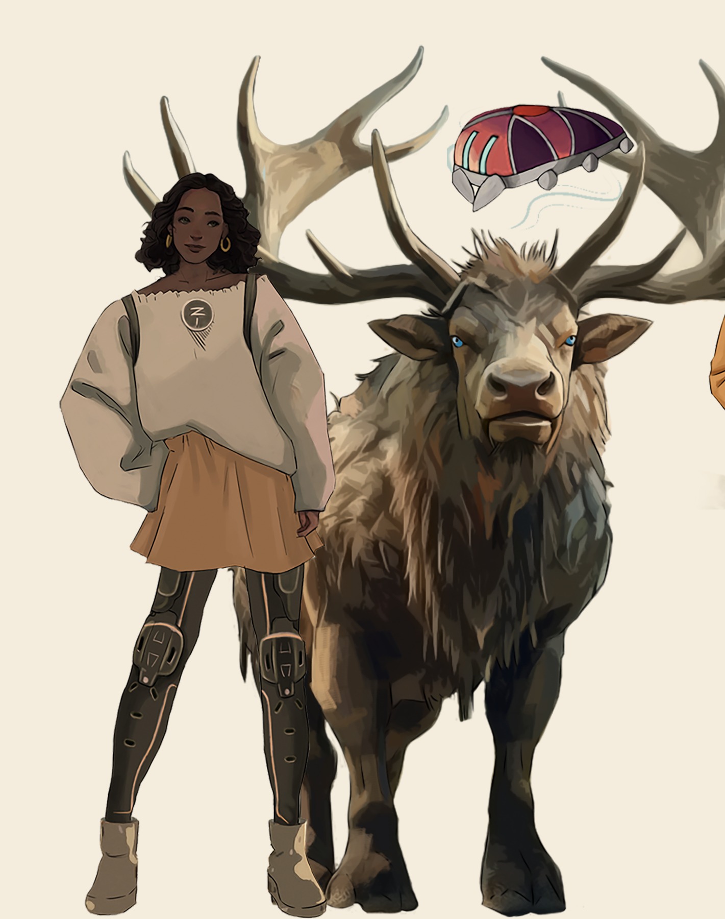 Zelda and Nambi the Tarandus