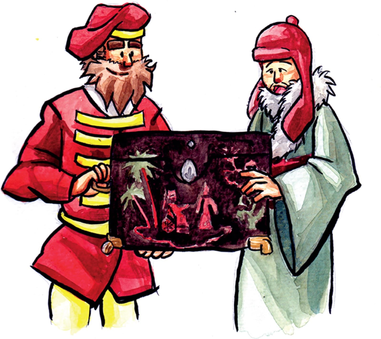 Marco Polo, the Dynasty chest, and his Sherpa Gurmi