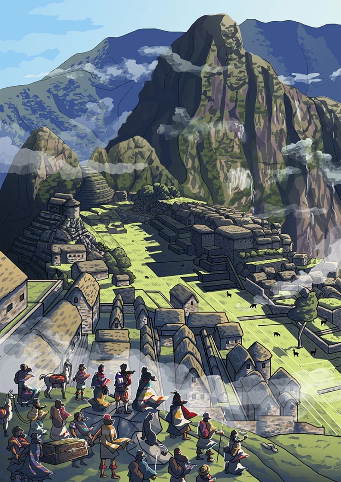 The Incas reach Machu Picchu