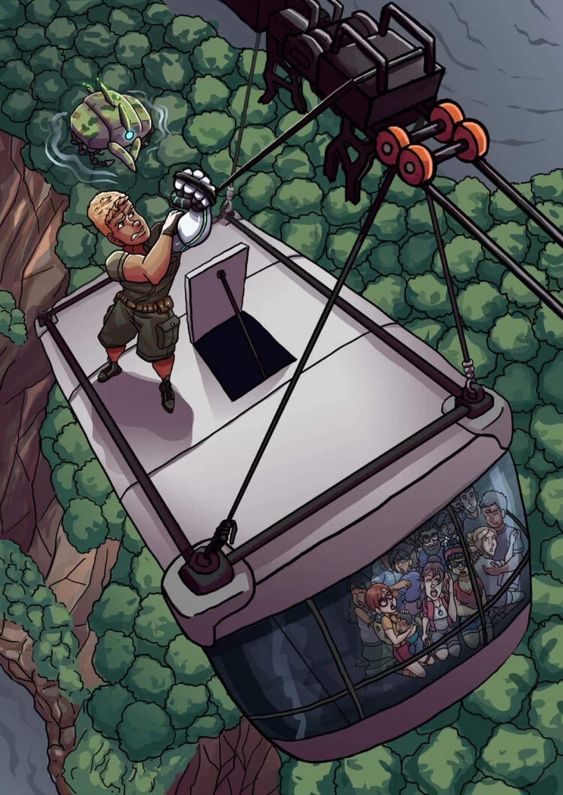 Ace saves the cable car